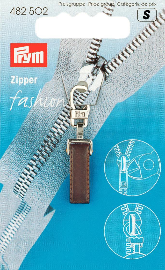 Fashion-Zipper Pure dunkelbraun