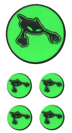 Reflex-Sticker Alien selbstklebend 18 grün