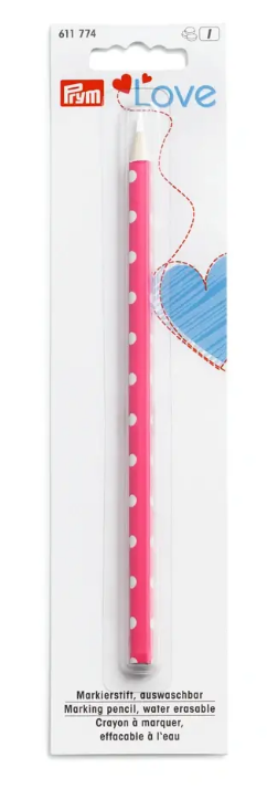 Markierstift Prym Love pink, weiße Markierung