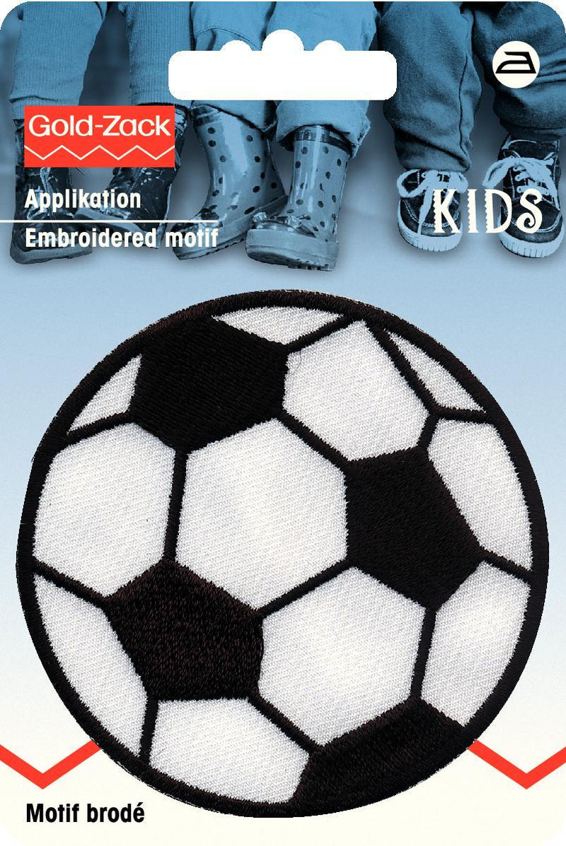 Applikationen - Kids and Hits - aufbügelbar Fußball groß ca. 7,0x7,0 cm farbig