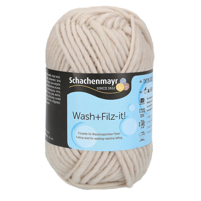 Schachenmayr Wash+Filz-it! Filzwolle Uni