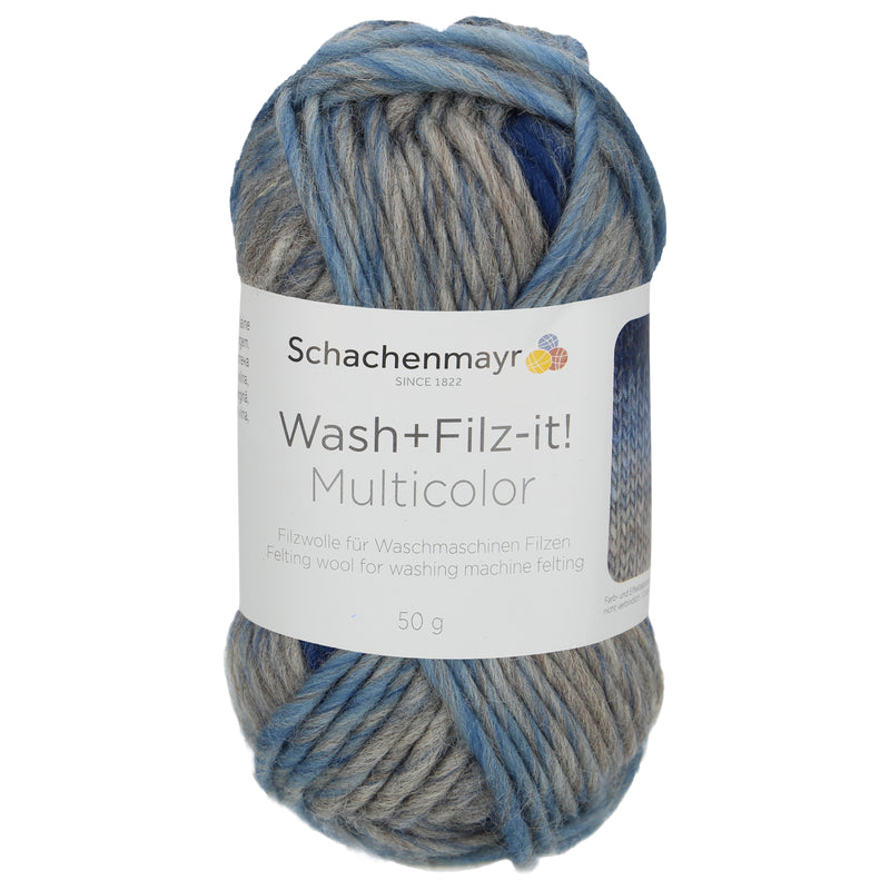 Schachenmayr Wash+Filz it! Filzwolle multicolor