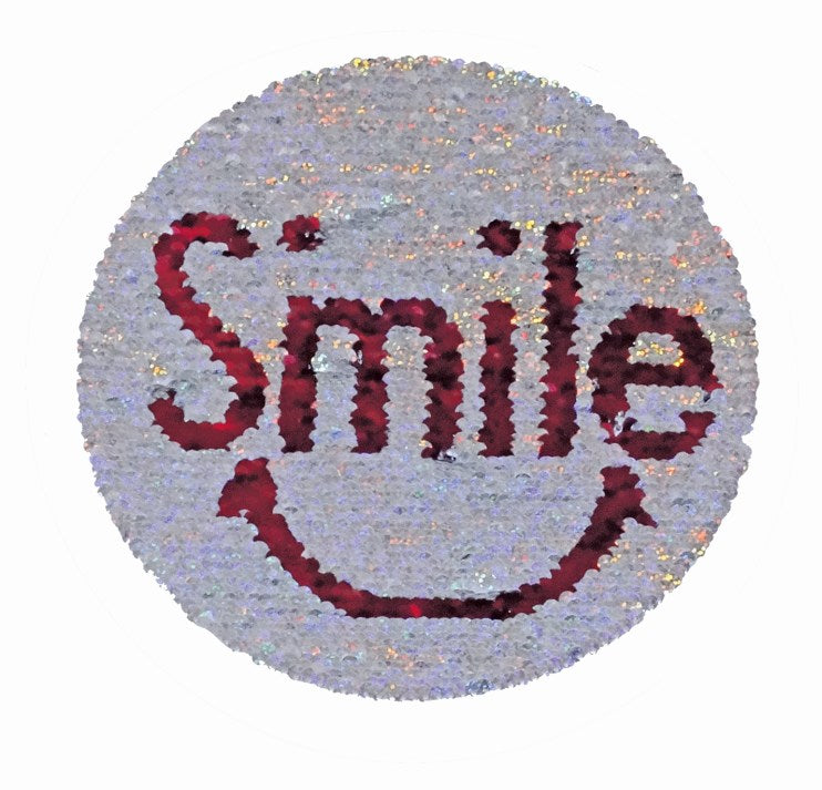 Wendepailletten aufbügelbar Smile ca. 20x20 cm 1 Stück