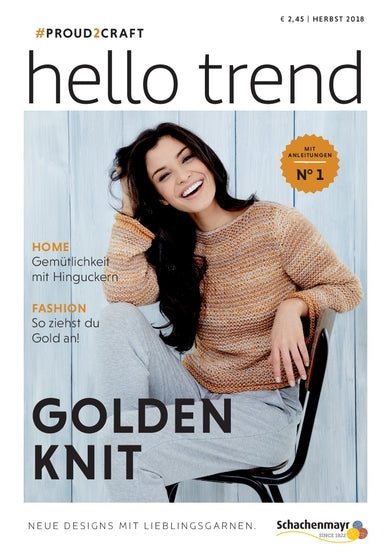 Trendmagazin Nr. 1 hello trend Golden Knit